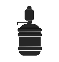 Water Cooler Black Icon