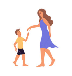 A Young Woman Dancing With Boy Mom And Son