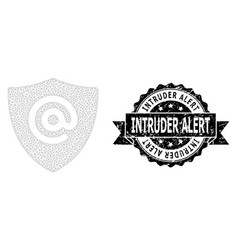 Textured Intruder Alert Ribbon Seal Stamp And Mesh