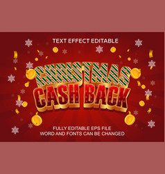 3d Text Effect Christmas Cash Back