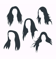 Girl Haircut Silhouette Or Black Silhouette