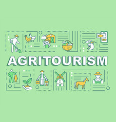 Agritourism Word Concepts Banner