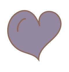 Heart Purple Love Relationship Color Icon Element