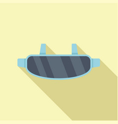 Vr Mask Icon Flat Futuristic Game