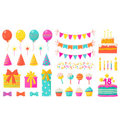 Birthday Decoration Kids Party Design Elements