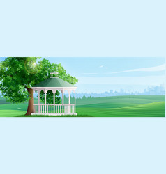 Flat Gazebo Landscape