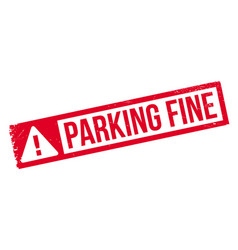 Parking fine rubber stamp Royalty Free Vector Image