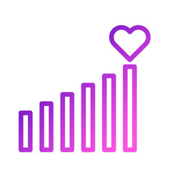 Signal Love Icon Gradient Purple Pink Style