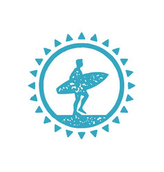 Male Surfer Carrying Board Sea Wave Riding Hand