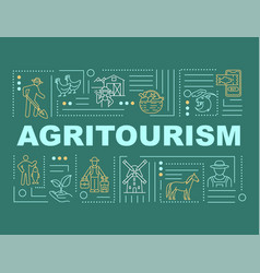 Agritourism Word Concepts Banner