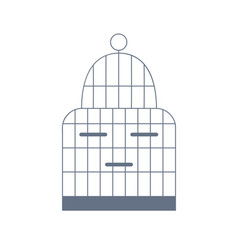 Empty Bird Cage Icon Locked Birdcage