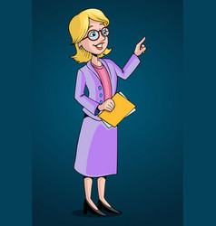 Female Cartoon Teacher Character Pro