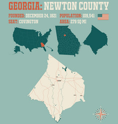 Map Newton County In Georgia