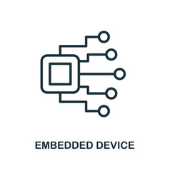 Embedded Device Icon Outline Style Thin Line