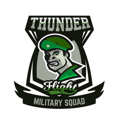 Emblem Logo Military Man