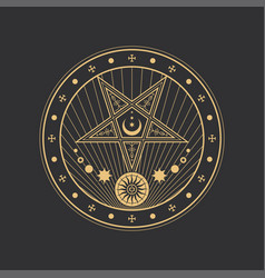 Pentagram Esoteric Circle Occult Magic And Tarot