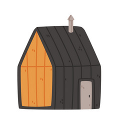 Small House With Roof And Windows As Sweet Cozy