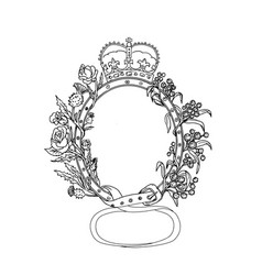 Celtic Belt With Rose And Thistle Drawing