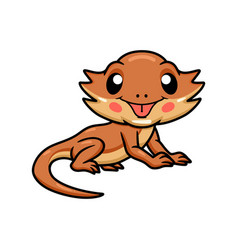 Cute Little Bearded Dragon Cartoon