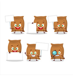 Flour Sack Cartoon Character Bring Information