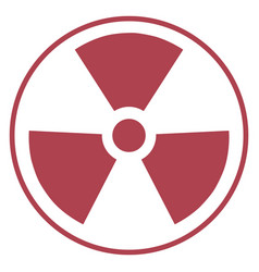 Nuclear Danger Sign Round Radiation Hazard Icon