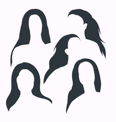 Women Haircut Silhouette Or Black Silhouette