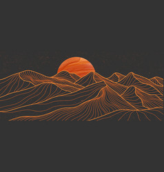 Abstract Mountain Contemporary Aesthetic