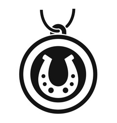 Lucky Horseshoe Icon Simple Charm Japan