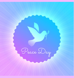 Stylish World Peace Day Template With Dove