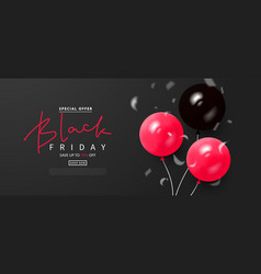 Black Friday Sale Background With Balloons