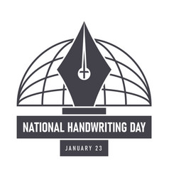 National Handwriting Day Background