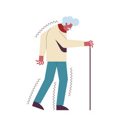 Suffering Parkinson Walking