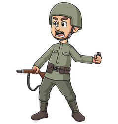 World War 2 Soldier Cartoon