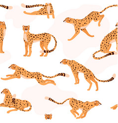 Endless Cheetah Pattern For Textile And Wallpaper