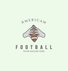 Icon America Football Vintage Minimalist Design