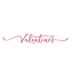 Happy Valentines Day Holiday Calligraphy