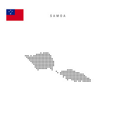 Square Dots Pattern Map Samoa Samoan Dotted