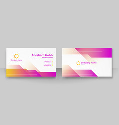 Modern Pink And White Business Card Design