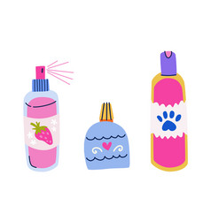 Set Of Pet Care Cosmetics Shampoo Scrub