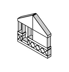 Tent Garden Isometric Icon