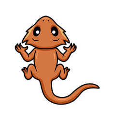 Cute Little Bearded Dragon Cartoon