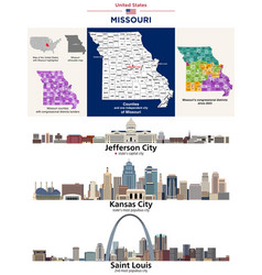 Missouri Counties Map And Congressional Districts