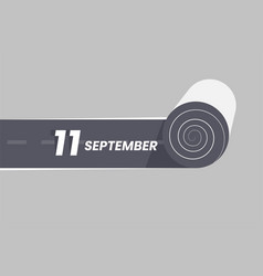 September 11 Calendar Icon Rolling Inside