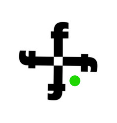 Letter F Monogram Icon F Typography Monogram