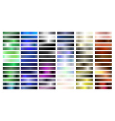 Metal And Color Gradient Collection Of Swatches