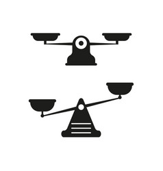 Scale Icons On White Background Libra Symbol