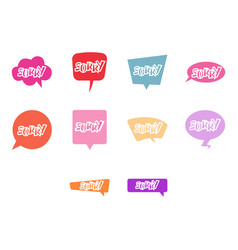 Sorry Icon Set