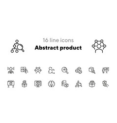 Abstract Product Line Icon Set