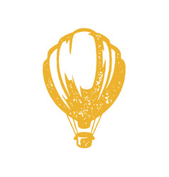 Flying Ornamental Yellow Hot Air Balloon