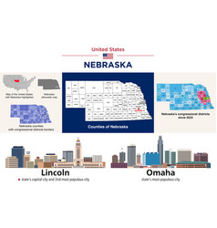 Nebraska Counties Map And Congressional Districts